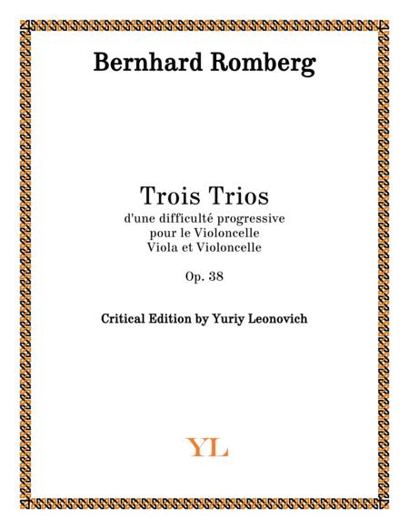 Romberg 3 Trios Sonatas Op 38 Urtext Edition Sheet Music