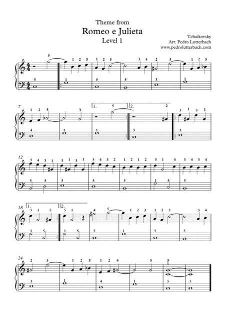 Romeo And Juliet Theme Sheet Music