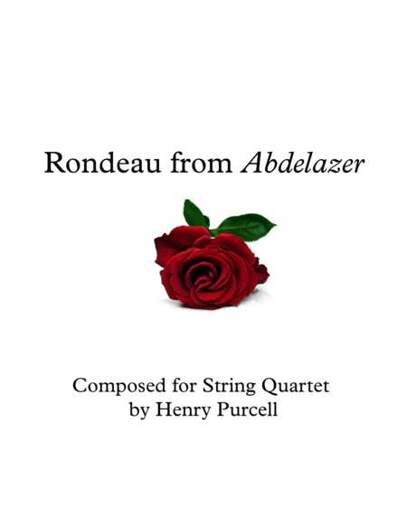 Rondeau From Abdelazer For String Quartet Sheet Music