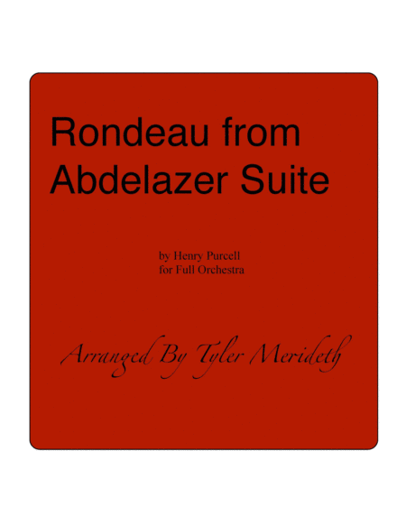 Free Sheet Music Rondeau From Abdelazer Suite