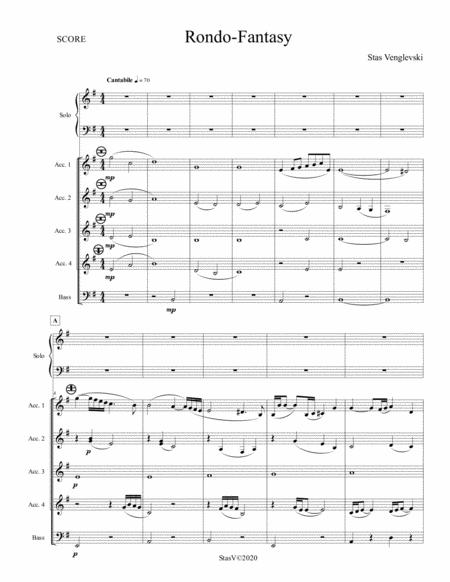 Free Sheet Music Rondo Fantasy By Stas Venglevski For Solo Accordion With The Accordion Orchestra