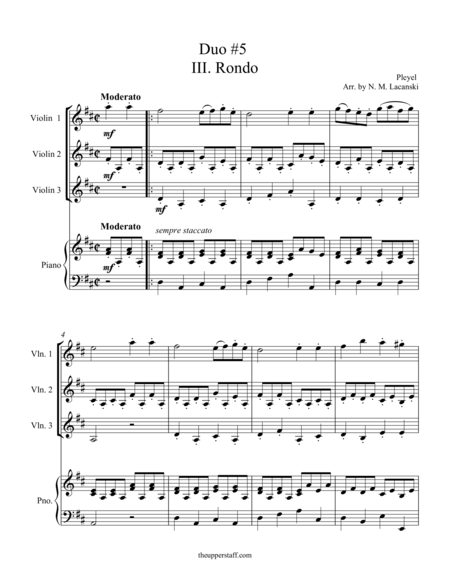 Rondo From Duo 5 Sheet Music