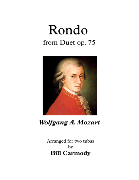 Rondo From Mozart Duet Op 75 Sheet Music