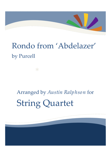 Rondo From The Abdelazer Suite String Quartet Sheet Music