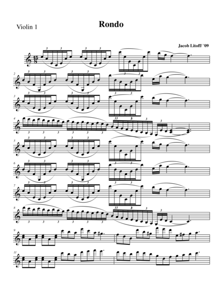 Rondo Violin 1 Part Sheet Music