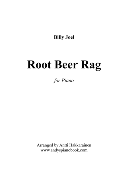 Free Sheet Music Root Beer Rag Piano