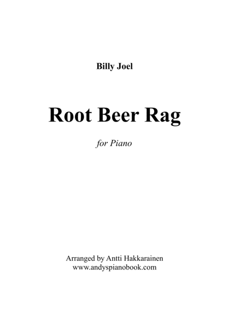 Root Beer Rag Piano Sheet Music