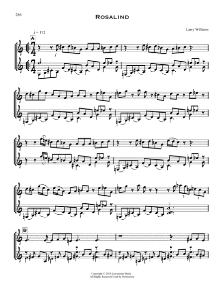 Free Sheet Music Rosalind