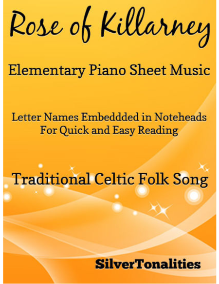 Free Sheet Music Rose Of Killarney Elementary Piano Sheet Music