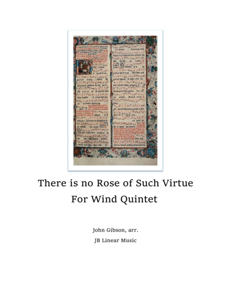 Free Sheet Music Rose Of Such Virtue Wind Quintet Christmas Music