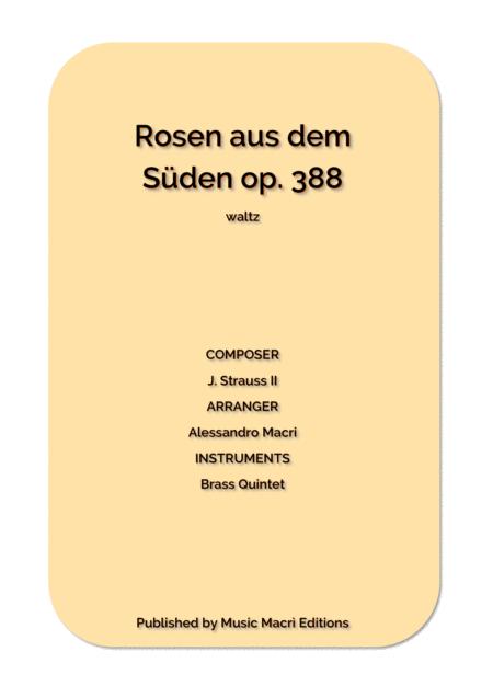 Free Sheet Music Rosen Aus Dem Sden Op 388 Waltz