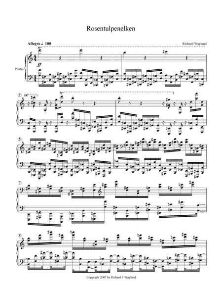 Rosentulpenelken Sheet Music