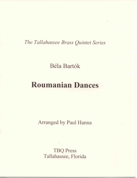 Roumanian Dances Sheet Music