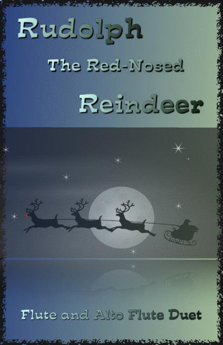 Rudolph The Red Nosed Reindeer For Flute And Alto Flute Duet Sheet Music