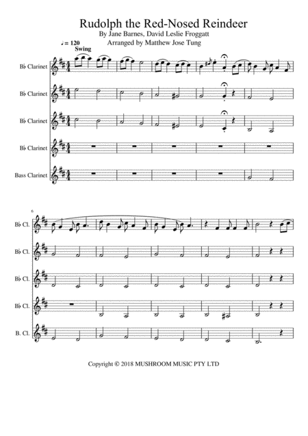 Rudolph The Red Nosed Reindeer Inst Trad Arr Sheet Music