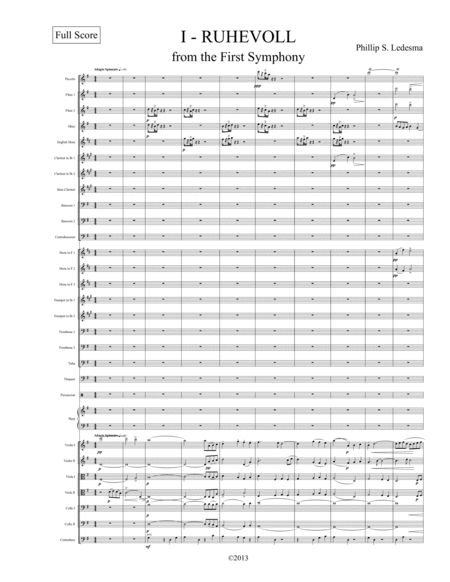 Free Sheet Music Ruhevoll