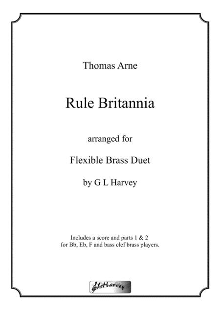 Rule Britannia For Flexible Brass Duet Sheet Music