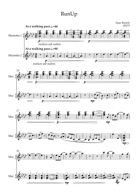 Free Sheet Music Runup