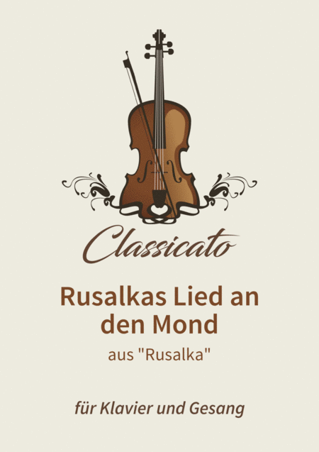 Free Sheet Music Rusalkas Lied An Den Mond