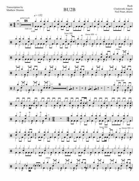 Free Sheet Music Rush Bu2b