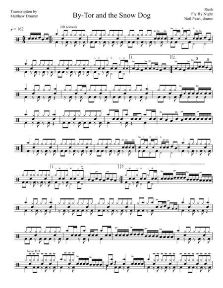 Free Sheet Music Rush By Tor And The Snow Dog