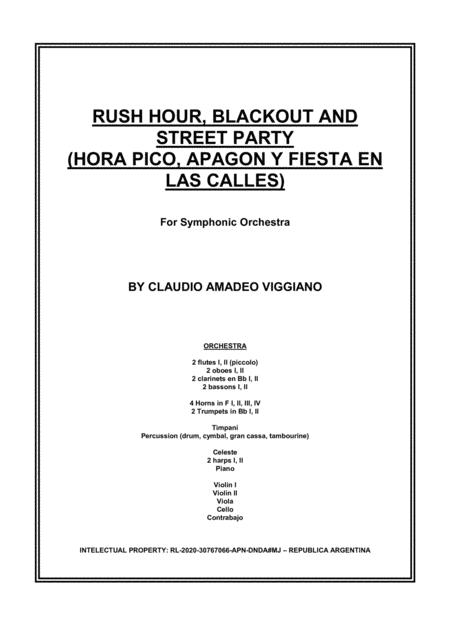 Rush Hour Blackout And Street Party Hora Pico Apagon Y Fiesta En Las Calles Sheet Music