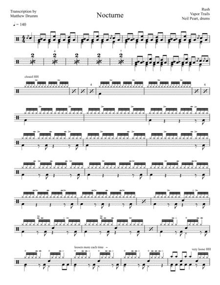 Rush Nocturne Sheet Music