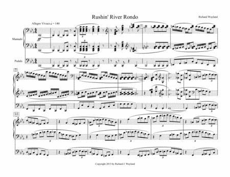 Rushin River Rondo Sheet Music