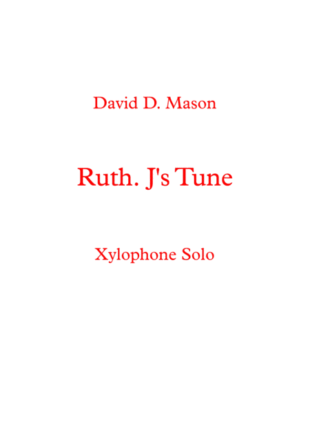 Ruth Js Tune Sheet Music