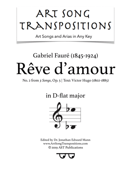 Free Sheet Music Rve D Amour Op 5 No 2 D Flat Major
