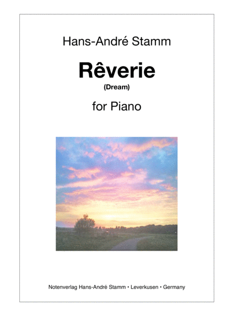 Free Sheet Music Rverie For Piano