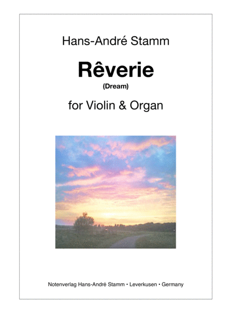 Rverie For Violin And Organ Sheet Music