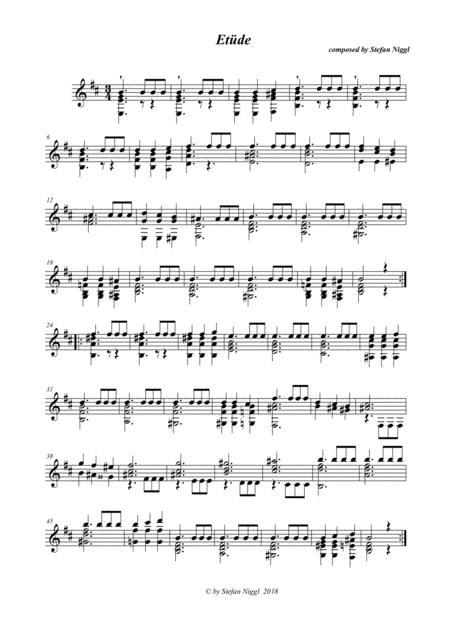 Free Sheet Music S Niggl Etude No 22