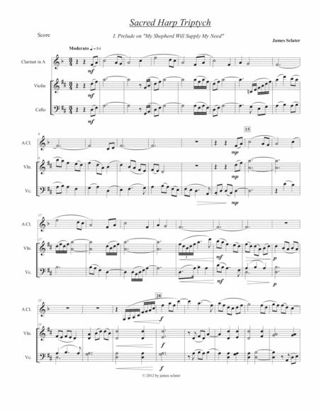 Free Sheet Music Sacred Harp Triptych