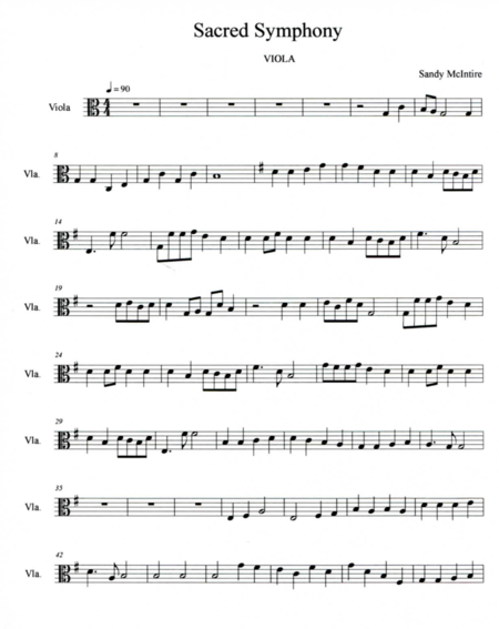 Sacred Symphony Fourth Movement Sheet Music