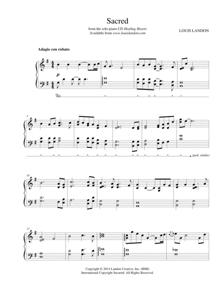 Sacred Sheet Music