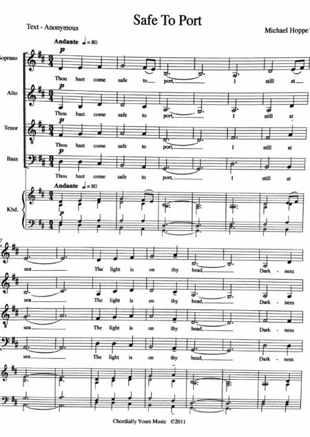 Free Sheet Music Safe To Port