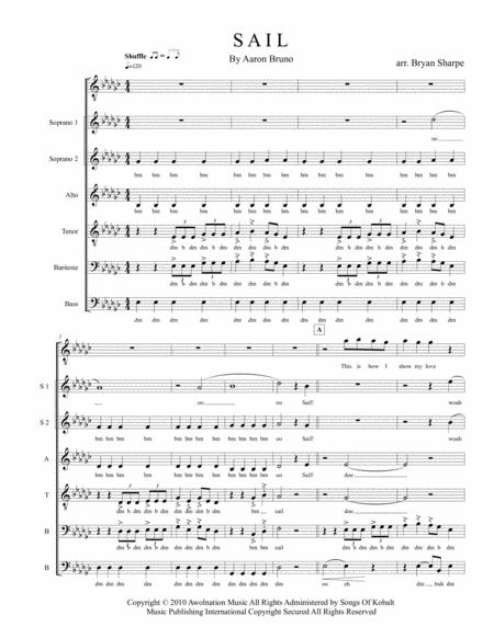 Free Sheet Music Sail