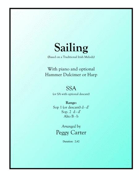 Sailing Ssa With Piano And Optional Hammer Dulcmer Or Harp Sheet Music