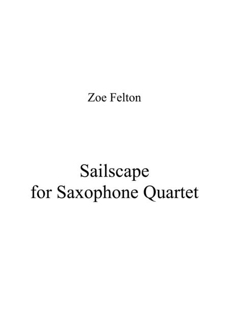 Free Sheet Music Sailscape For Sax Quartet