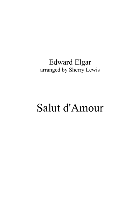 Free Sheet Music Salut D Amour String Trio For String Trio