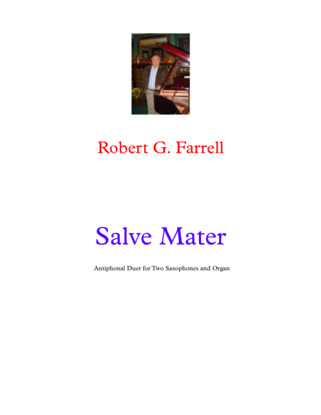 Free Sheet Music Salve Mater