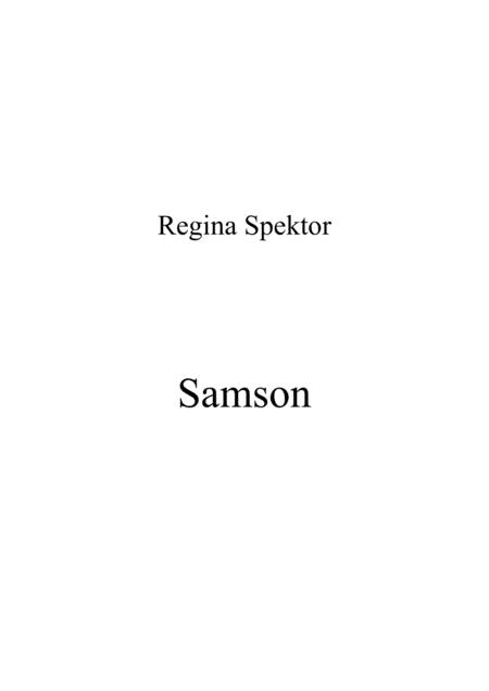 Free Sheet Music Samson Piano Solo Late Intermediate Advanced