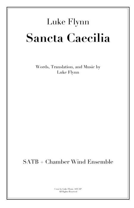 Free Sheet Music Sancta Caecilia