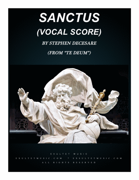 Free Sheet Music Sanctus From Te Deum Vocal Score