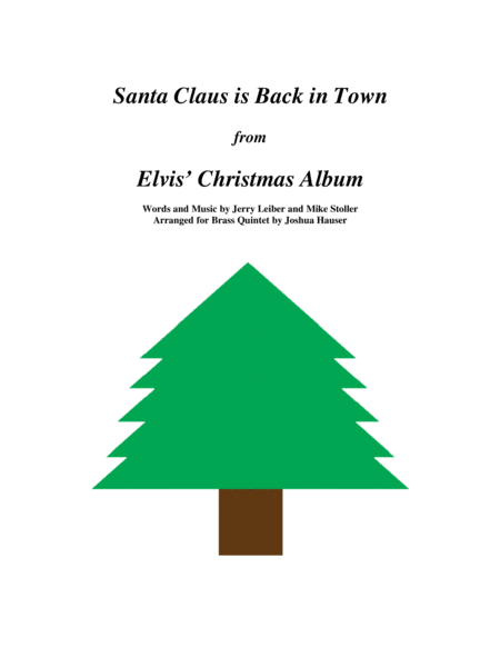 Free Sheet Music Santa Claus Is Back In Town For Brass Quintet