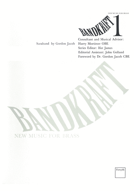 Free Sheet Music Saraband