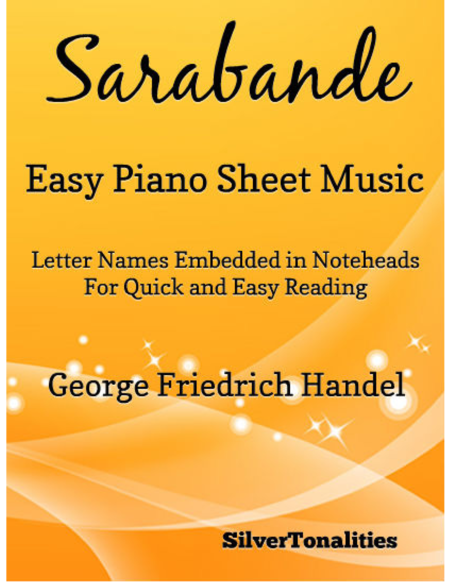 Free Sheet Music Sarabande Easy Piano Sheet Music
