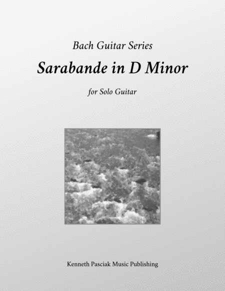 Free Sheet Music Sarabande In D Minor