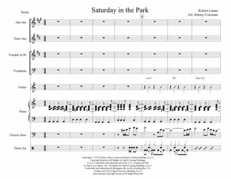 Saturday In The Park For Rock Band With Horns Sheet Music